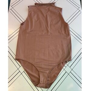 Skims Seamless Mock Neck Full Bodysuit Snap Closure Size: 2x/3x